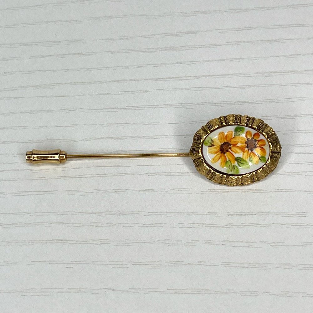 Vintage Goldtone Daisy Stick Pin